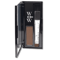 Opened Container Of Colorwow. Light brown powder touchup and application brush