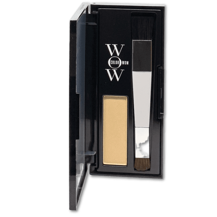 Opened Container Of Colorwow. Platinum powder touchup and application brush