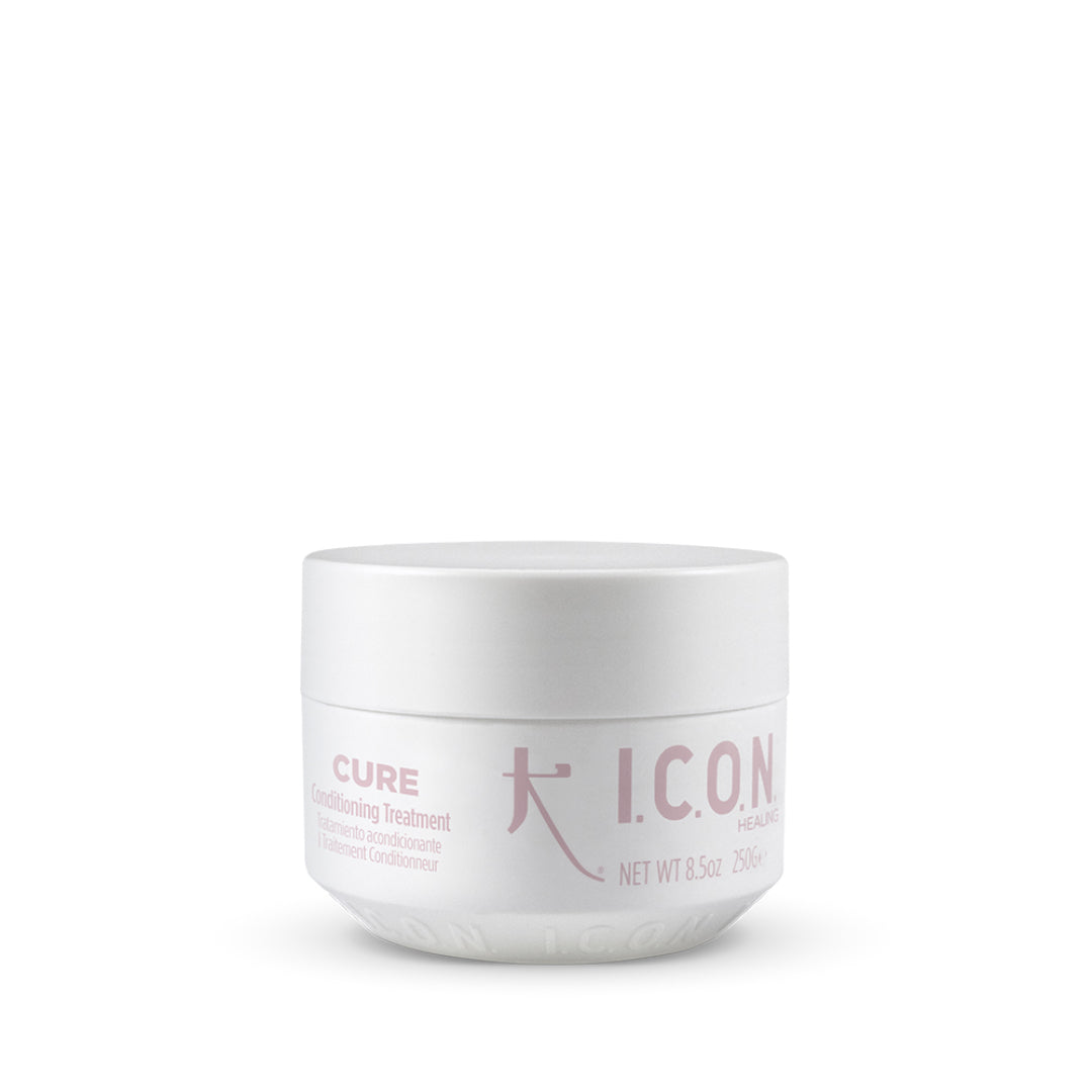 White jar with 'I.C.O.N.' branding on a white background