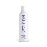 Shampoo bottle labeled 'icon' on a white background