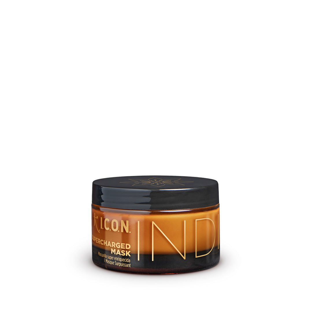 Jar of hair product with 'Icon' branding on a white background