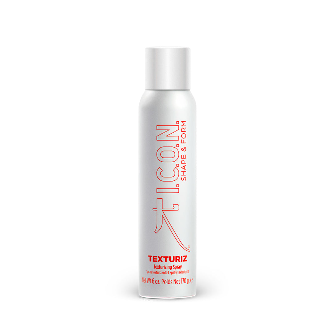 Icon Texturiz hair spray can on a white background