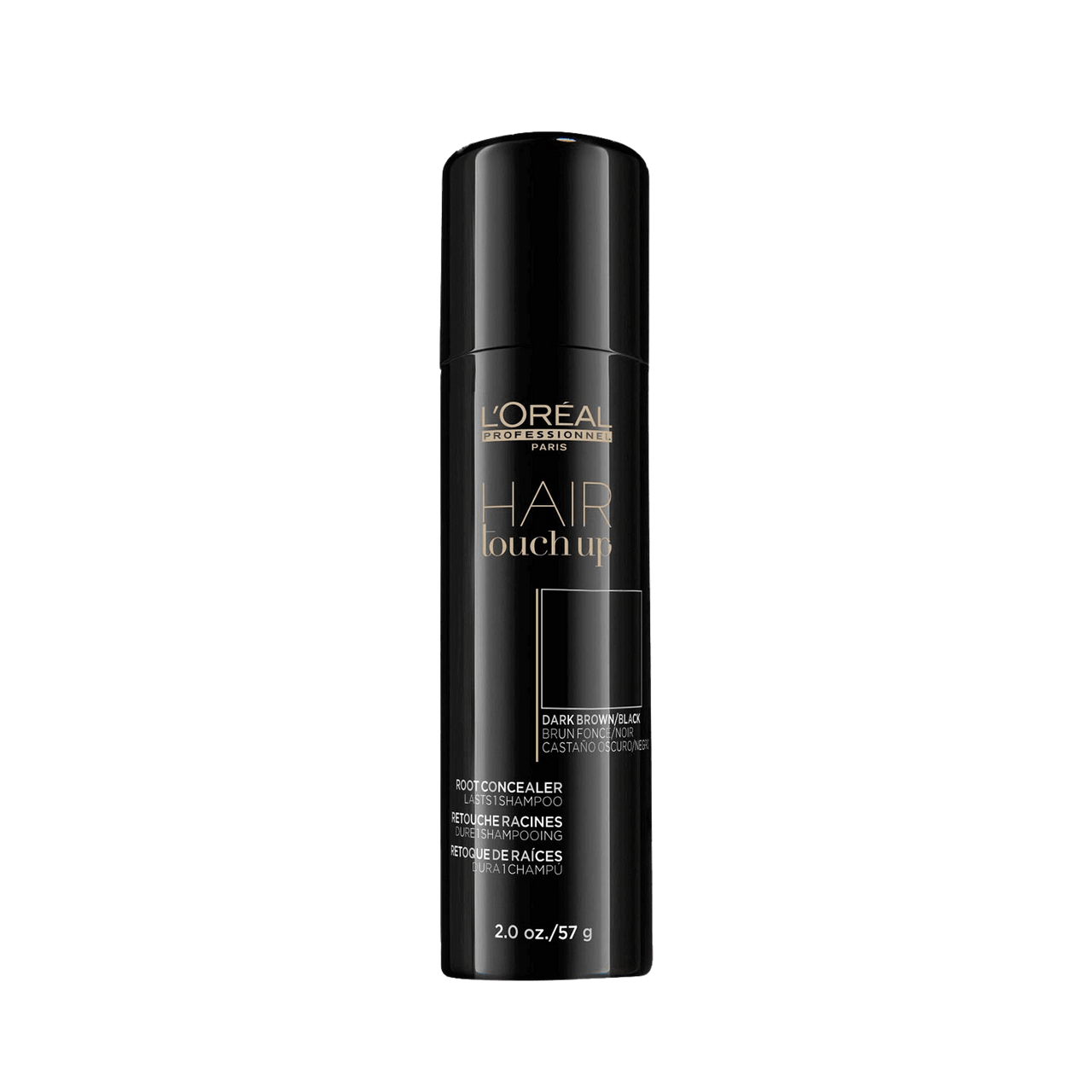 L'Oréal Professionnel Hair Touchup DarkBrown-Black 57g Spray